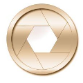 Diaphragm with an aperture of F/8