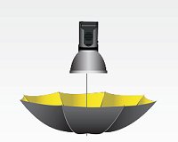 Parapluie doré