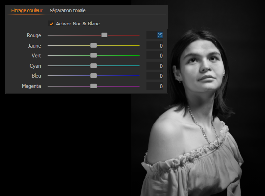 Conversion en noir et blanc avec Capture One