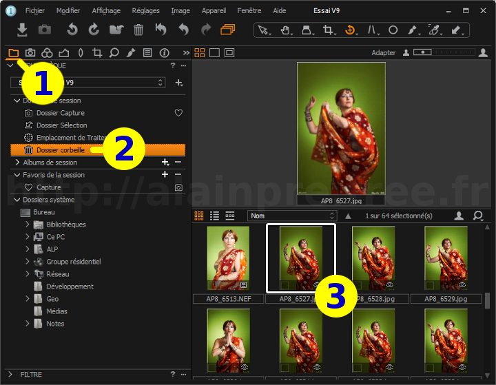 Capture One - Récupération de photos