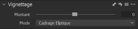 Curseur de vignettage dans Capture One