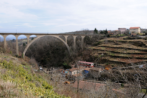 Le viaduc de Pélussin (Loire) (photo par Alain Pré)